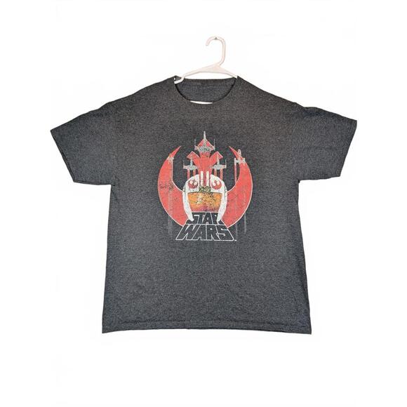 Star Wars Other - Star Wars X Wing Fighter Distressed Graphic T Shirt Movie Tee Mens Medium